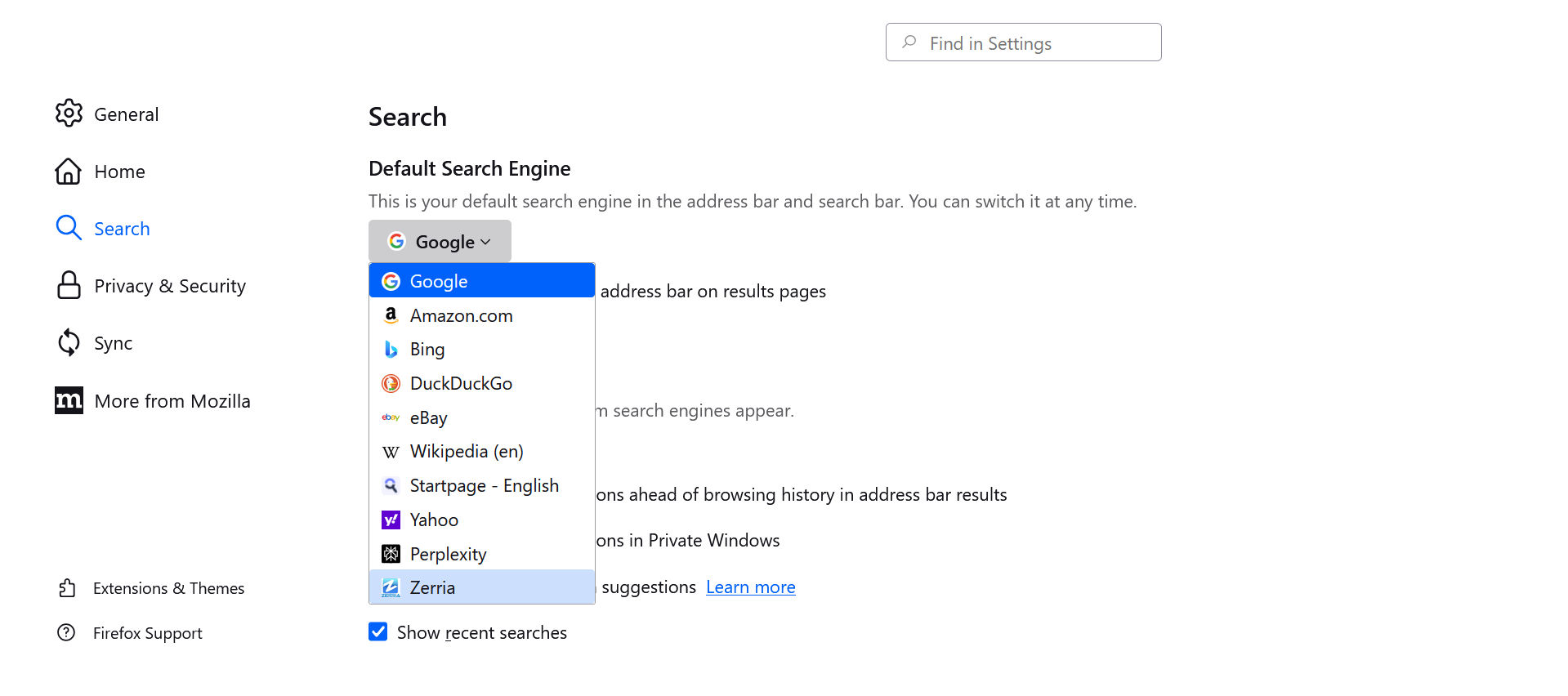 Make Zerria Your Default Search Engine Photo